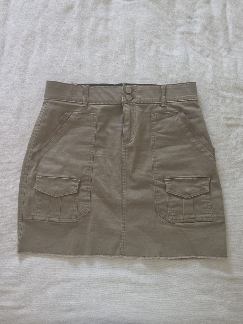 Democracy Utility Mini Skirt in Taupe